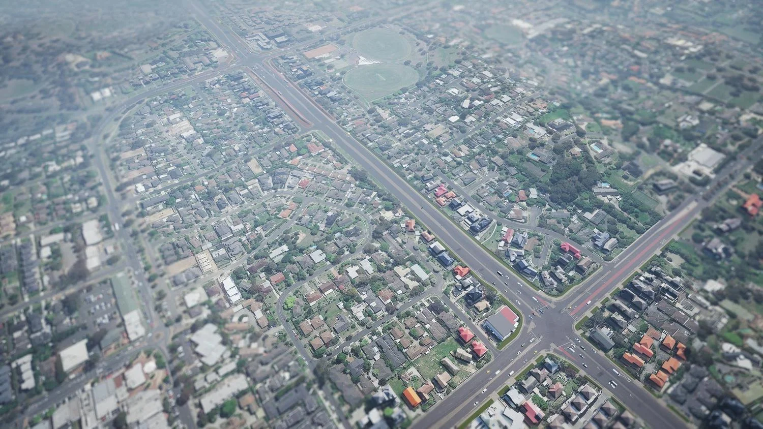 Elevated aerial — Fitzsimons Lane Upgrade